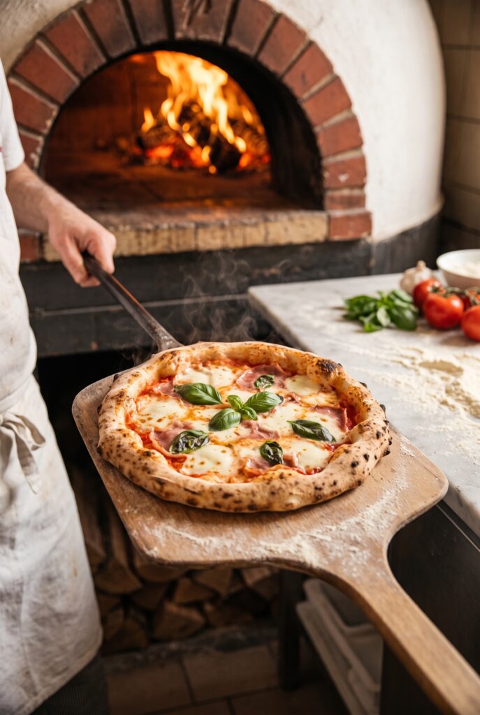Original Steinofenpizza der Pizzeria Bodini in Neuenkirchen