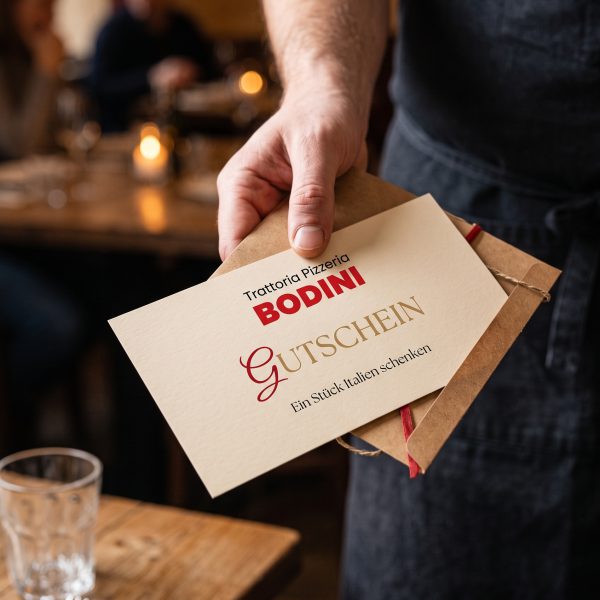 Geschenkgutscheine der Pizzeria Bodini